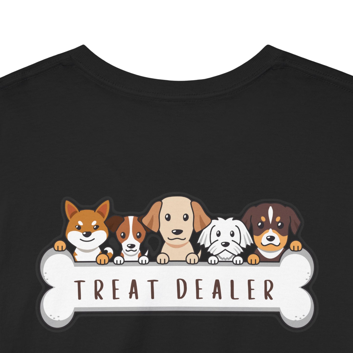 Treat DEALER – Funny Dog Lover Black Tee