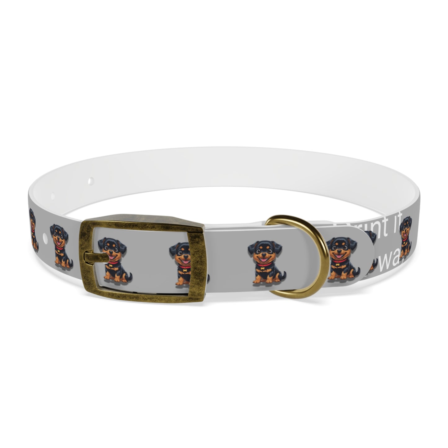 Rottweiler Pattern Dog Collar, Cute Pet Accessory, Dog Lover's Gift, Halloween Pet Costume, Stylish Dog Gear
