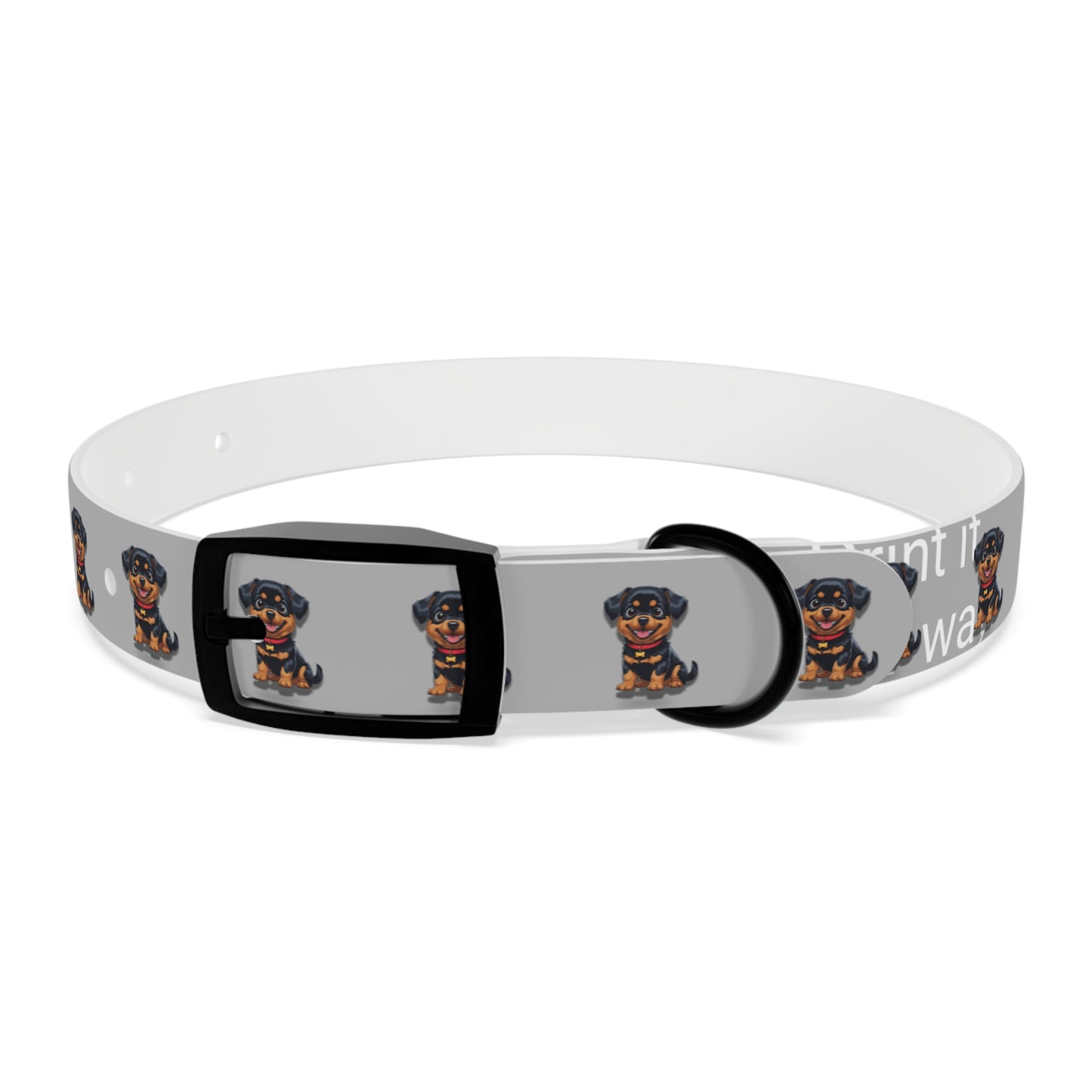 Rottweiler Pattern Dog Collar, Cute Pet Accessory, Dog Lover's Gift, Halloween Pet Costume, Stylish Dog Gear