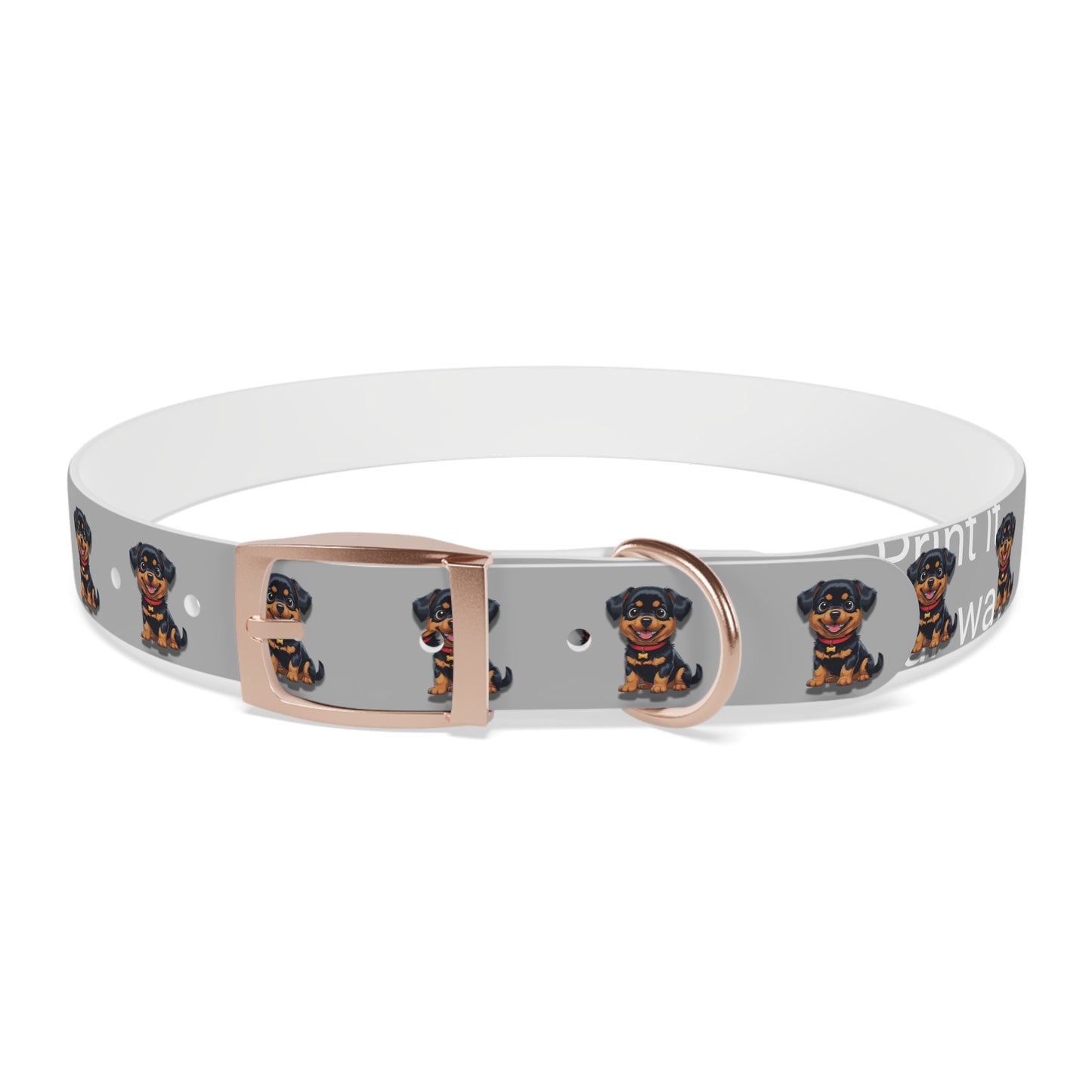 Rottweiler Pattern Dog Collar, Cute Pet Accessory, Dog Lover's Gift, Halloween Pet Costume, Stylish Dog Gear
