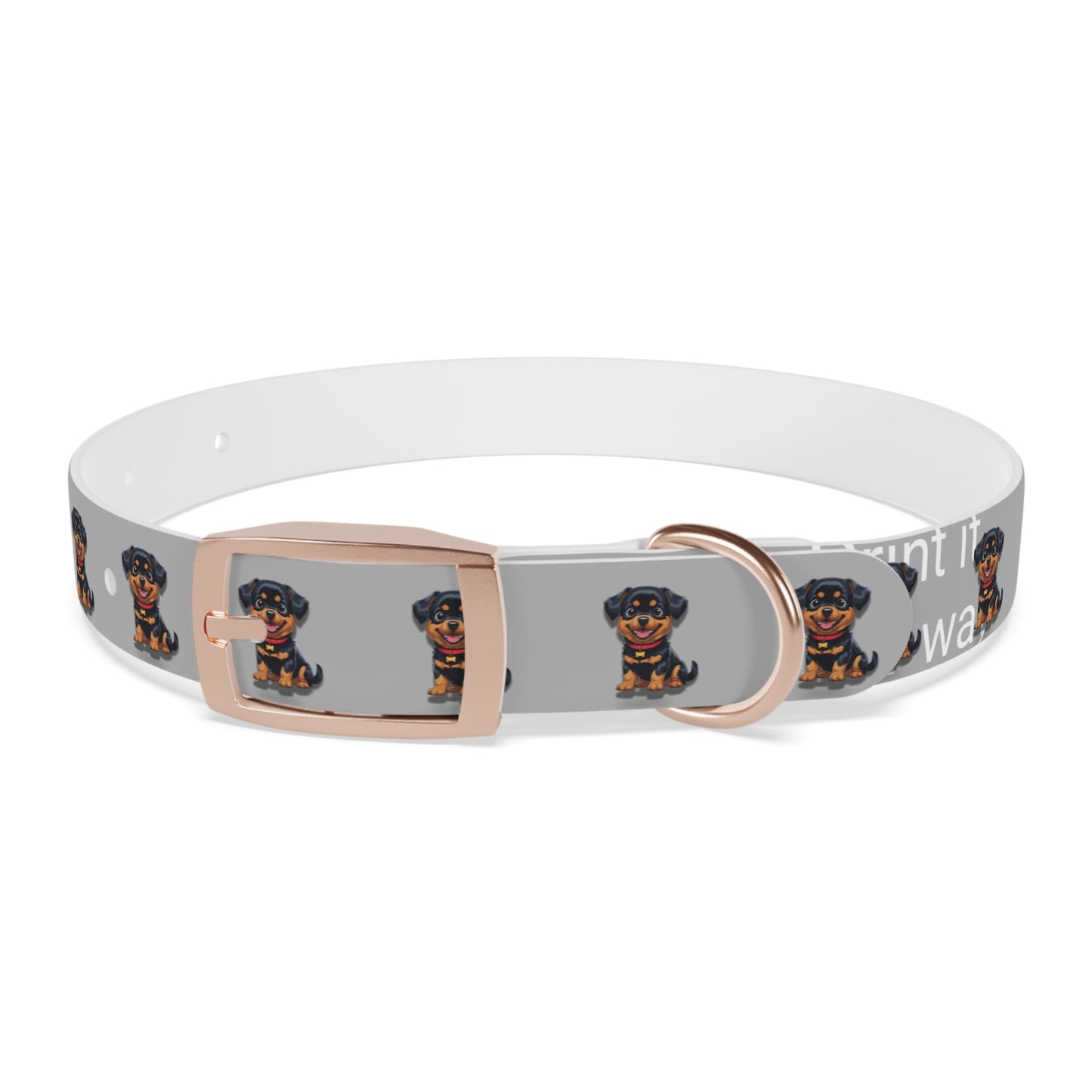 Rottweiler Pattern Dog Collar, Cute Pet Accessory, Dog Lover's Gift, Halloween Pet Costume, Stylish Dog Gear