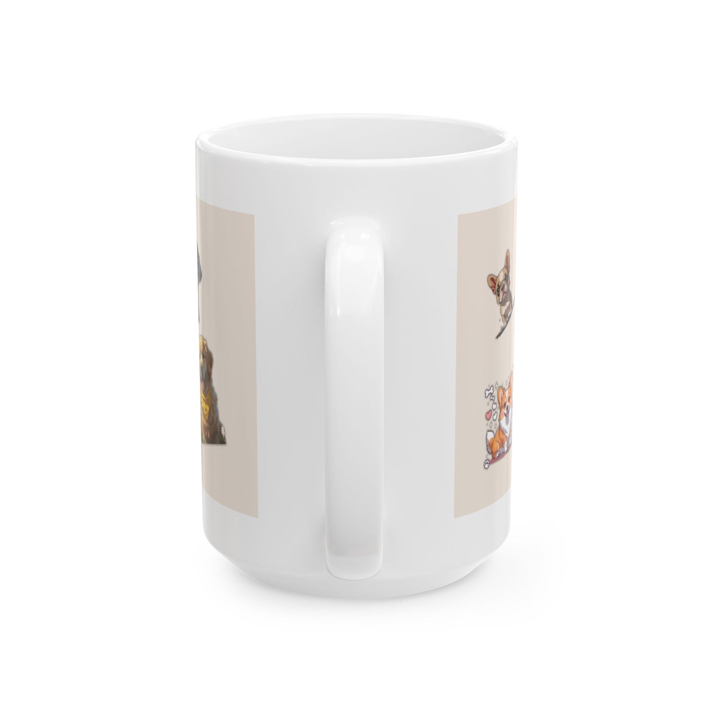 Strong. Loyal. Dog Mom. – Funny Ceramic Mug for Pet Lovers & Dog Owners