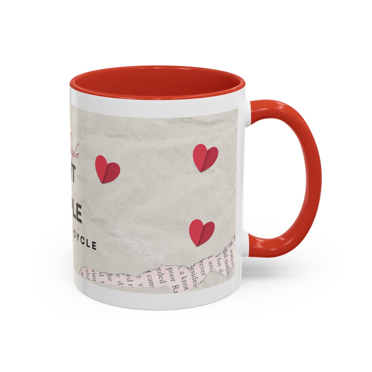 “Hurt People Hurt People” Accent Coffee Mug – Empowerment Gift for Coffee Lovers, Office Desk & Daily Positivity