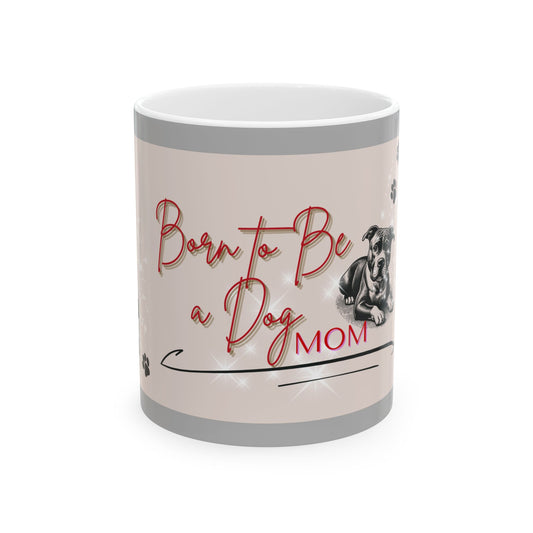 Ceramic Dog Mom Mug - Perfect Gift for Pet Lovers, Cute Coffee Cup for Dog Owners, Animal Lover's Mug, Birthday Gift, Home & Kitchen Decor