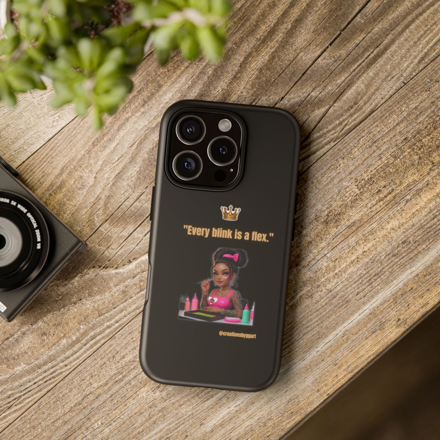 Fierce & Fabulous Phone Case, Inspirational Phone Cover, Makeup Lover Gift, Women Empowerment Accessory, Everyday Style