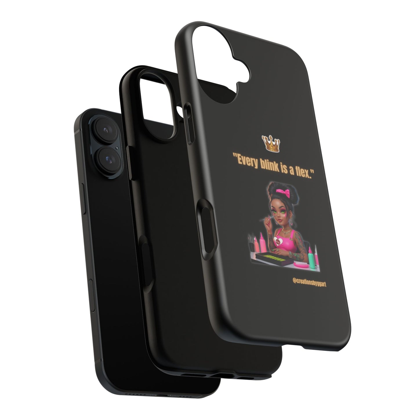 Fierce & Fabulous Phone Case, Inspirational Phone Cover, Makeup Lover Gift, Women Empowerment Accessory, Everyday Style