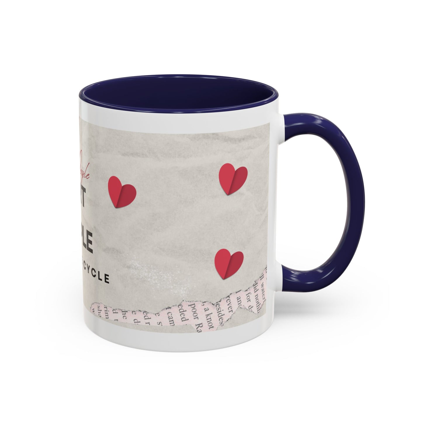 “Hurt People Hurt People” Accent Coffee Mug – Empowerment Gift for Coffee Lovers, Office Desk & Daily Positivity