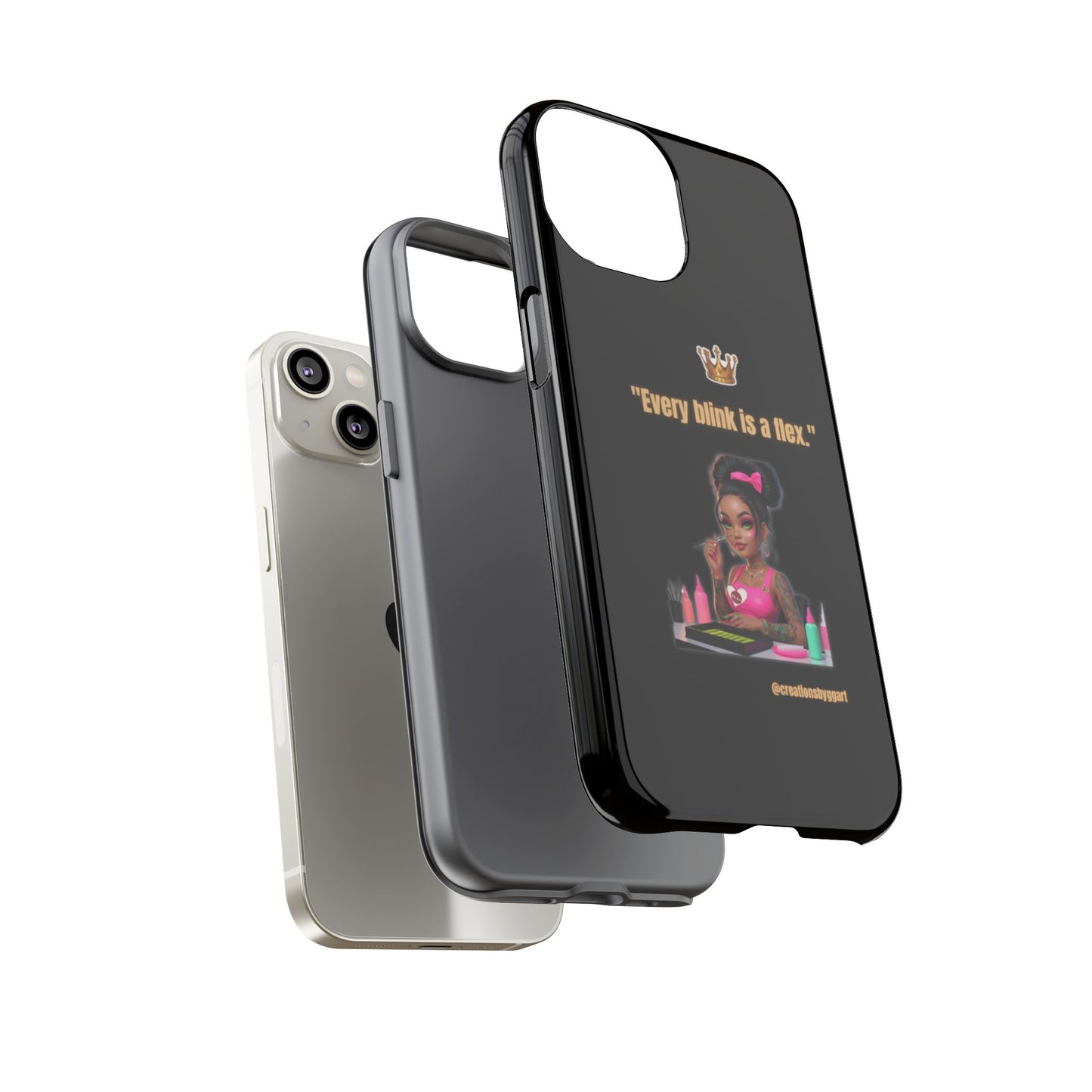 Fierce & Fabulous Phone Case, Inspirational Phone Cover, Makeup Lover Gift, Women Empowerment Accessory, Everyday Style
