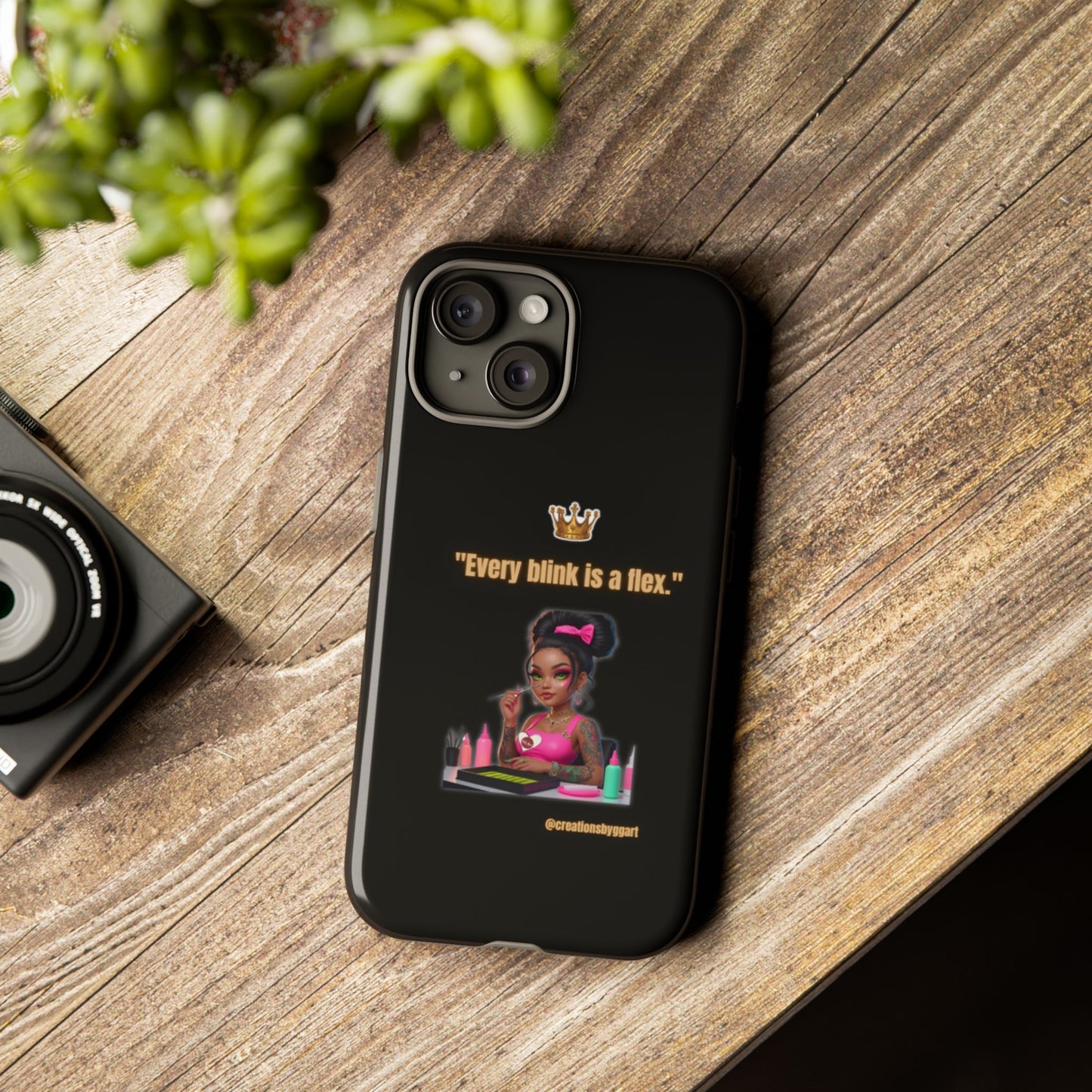 Fierce & Fabulous Phone Case, Inspirational Phone Cover, Makeup Lover Gift, Women Empowerment Accessory, Everyday Style
