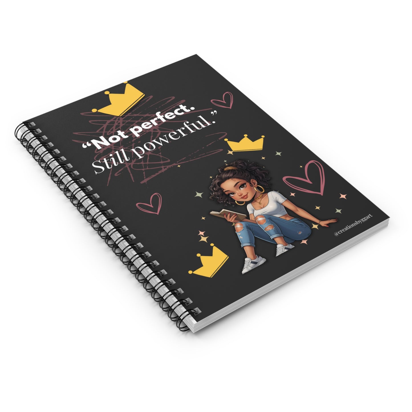 Empowering Spiral Notebook for Creativity, Perfect for Students, Journal Lovers, Motivational Gift, School Supplies, Inspirational Decor
