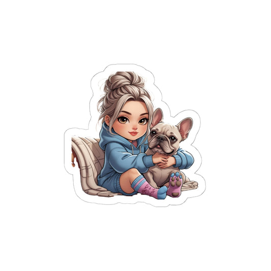 Cozy Pet Lover Kiss-Cut Stickers | Cute Dog Stickers for Journals, Laptops, Phone Cases, Gifts, Dog Lovers