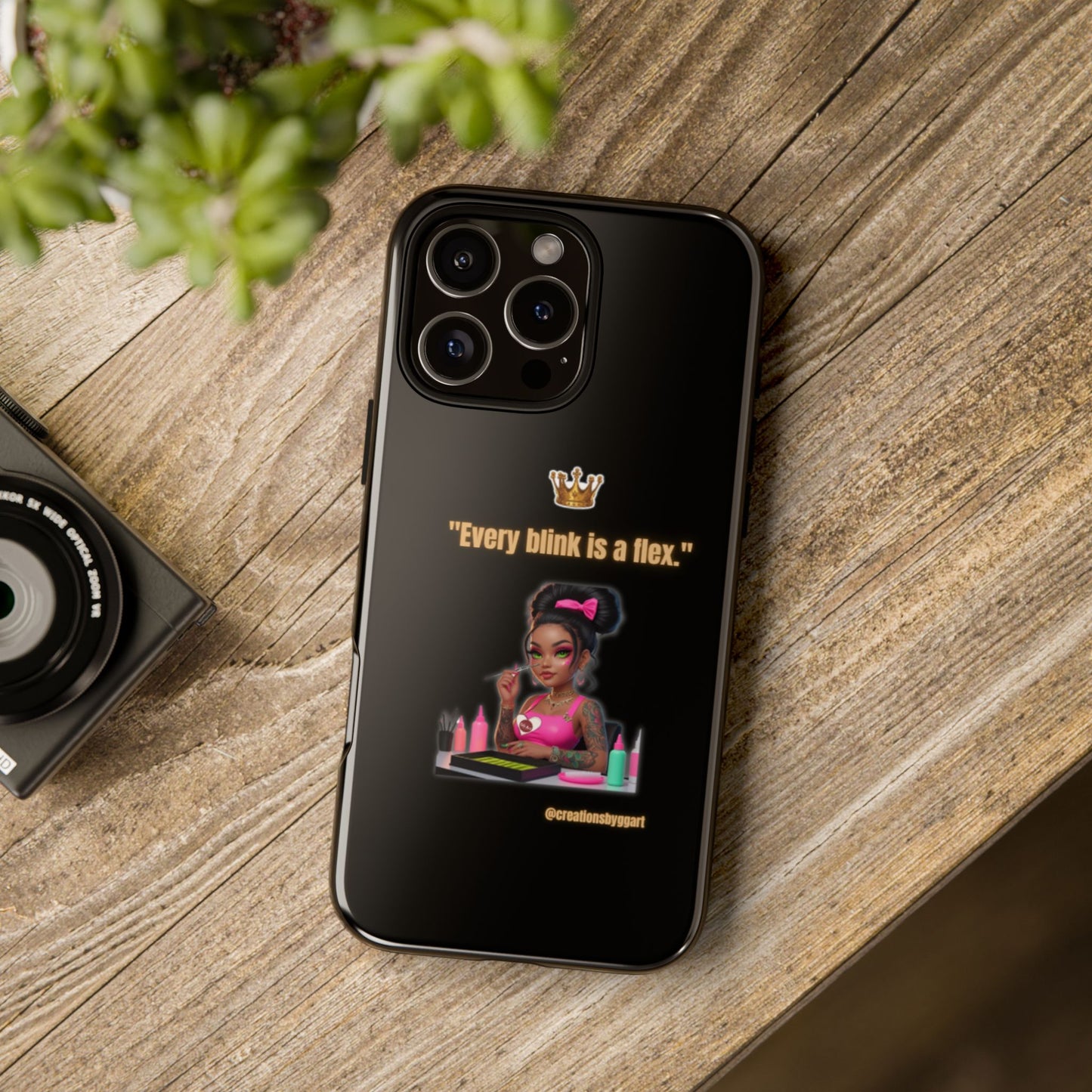 Fierce & Fabulous Phone Case, Inspirational Phone Cover, Makeup Lover Gift, Women Empowerment Accessory, Everyday Style