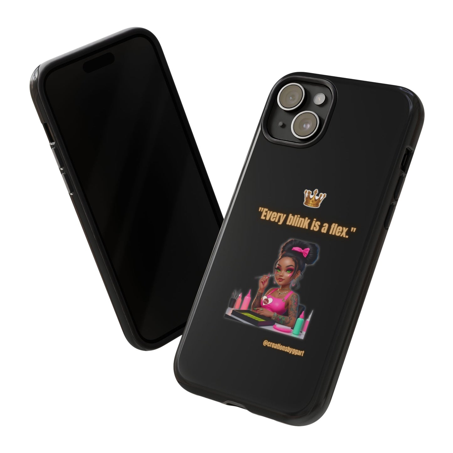 Fierce & Fabulous Phone Case, Inspirational Phone Cover, Makeup Lover Gift, Women Empowerment Accessory, Everyday Style
