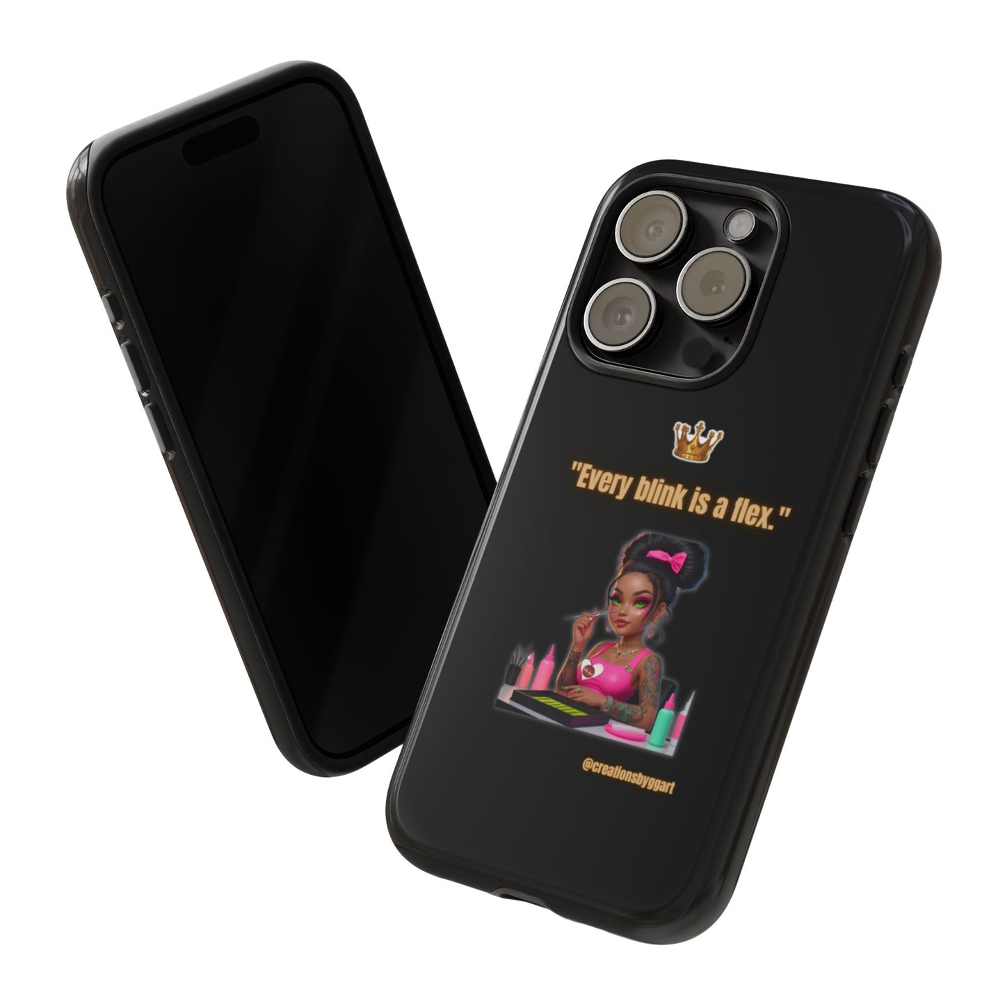 Fierce & Fabulous Phone Case, Inspirational Phone Cover, Makeup Lover Gift, Women Empowerment Accessory, Everyday Style