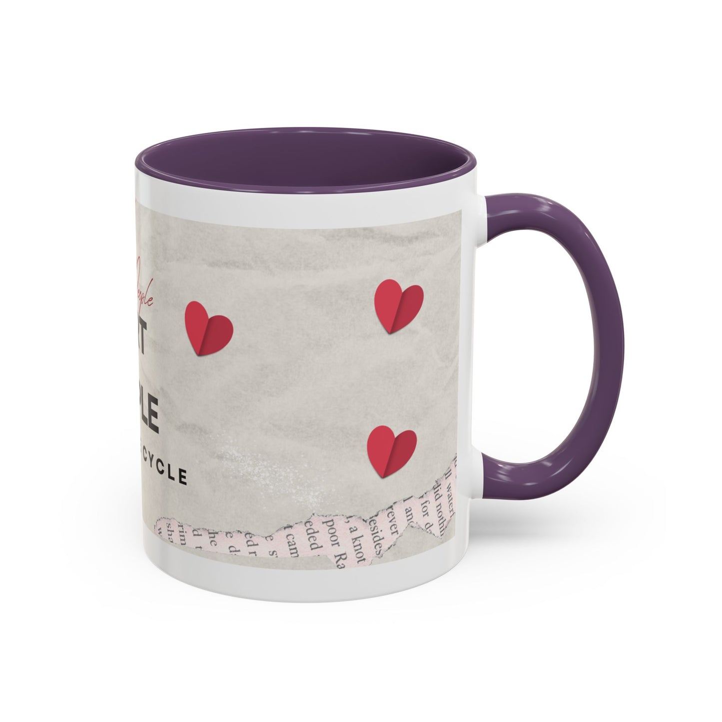 “Hurt People Hurt People” Accent Coffee Mug – Empowerment Gift for Coffee Lovers, Office Desk & Daily Positivity