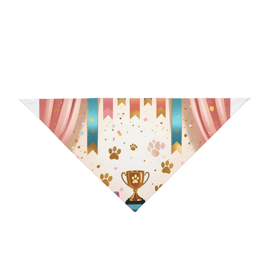 Pet Celebration Bandana for Dogs, Trophy Pet Accessory, Dog Party Favor, Puppy Birthday Gift, Cute Dog Apparel