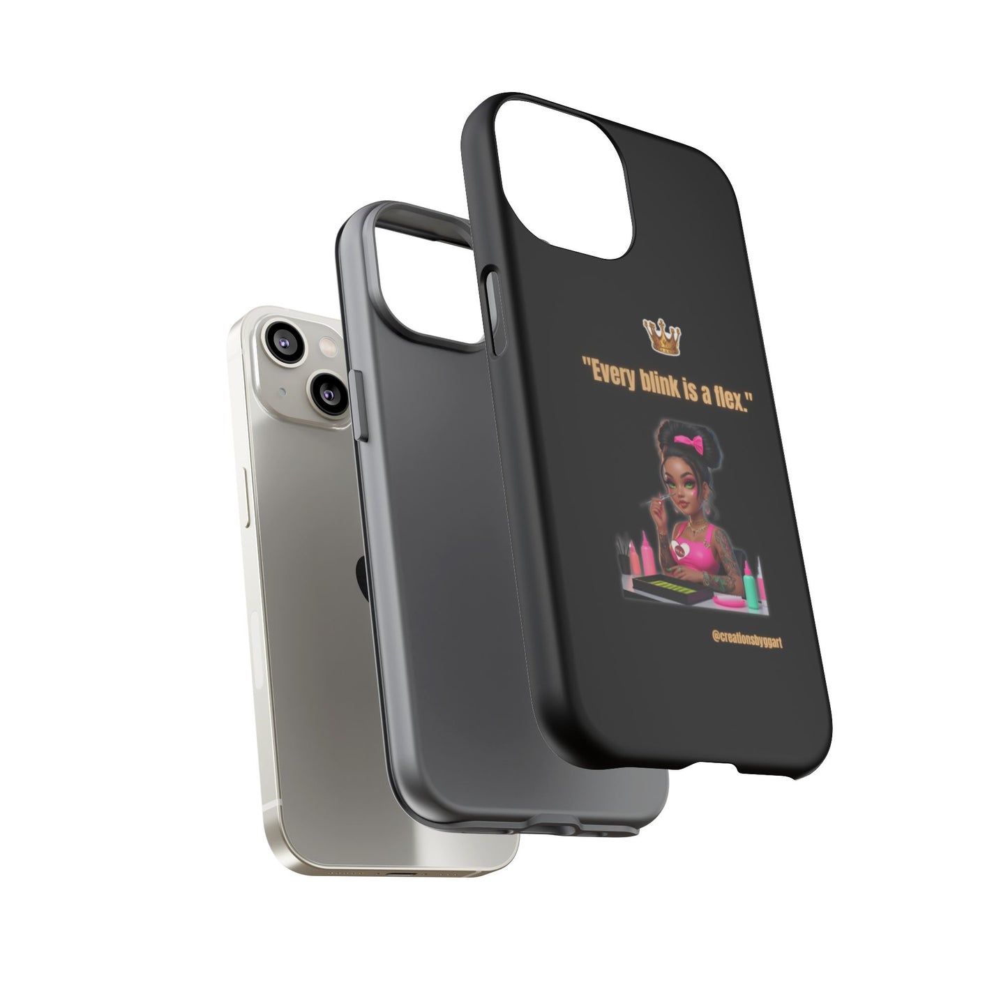Fierce & Fabulous Phone Case, Inspirational Phone Cover, Makeup Lover Gift, Women Empowerment Accessory, Everyday Style