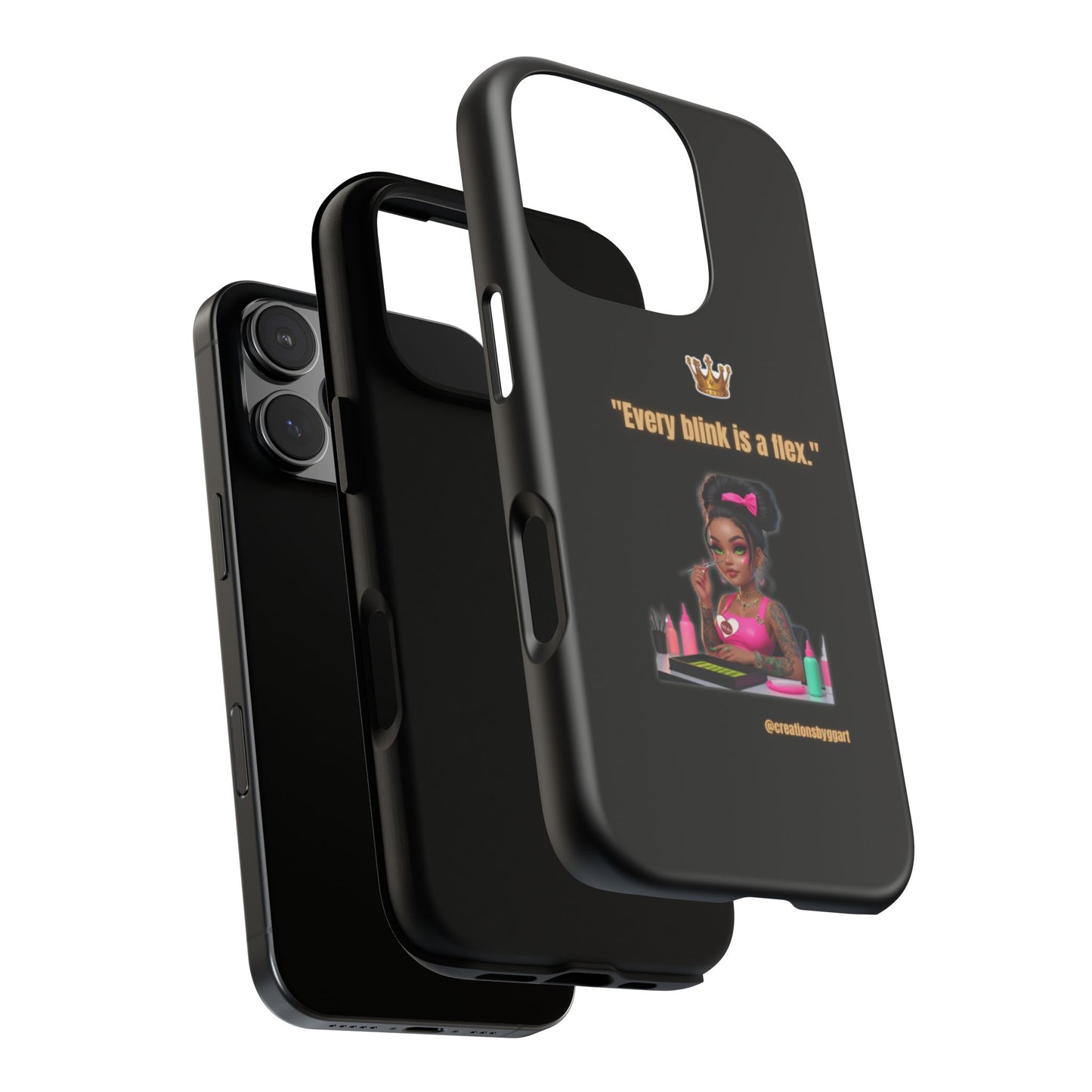 Fierce & Fabulous Phone Case, Inspirational Phone Cover, Makeup Lover Gift, Women Empowerment Accessory, Everyday Style