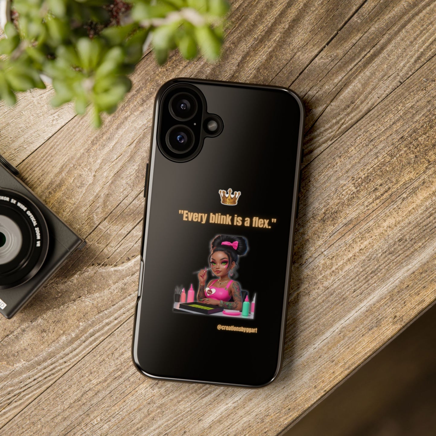 Fierce & Fabulous Phone Case, Inspirational Phone Cover, Makeup Lover Gift, Women Empowerment Accessory, Everyday Style