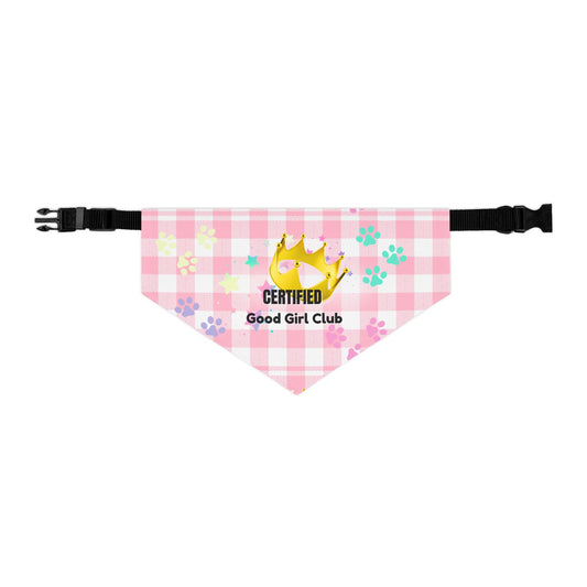 Certified Good Girl Club Dog Bandana – Cute Pet Collar Accessory, Stylish Gift for Dog Moms & Pup Fashion Lovers
