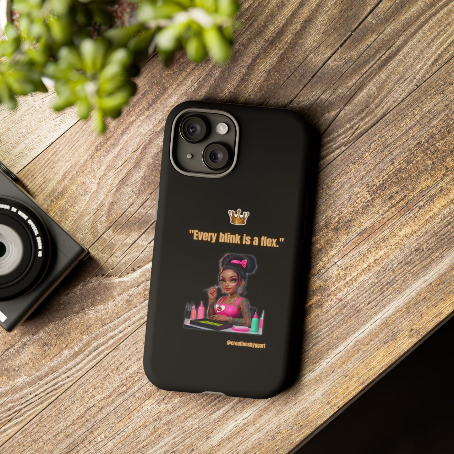 Fierce & Fabulous Phone Case, Inspirational Phone Cover, Makeup Lover Gift, Women Empowerment Accessory, Everyday Style