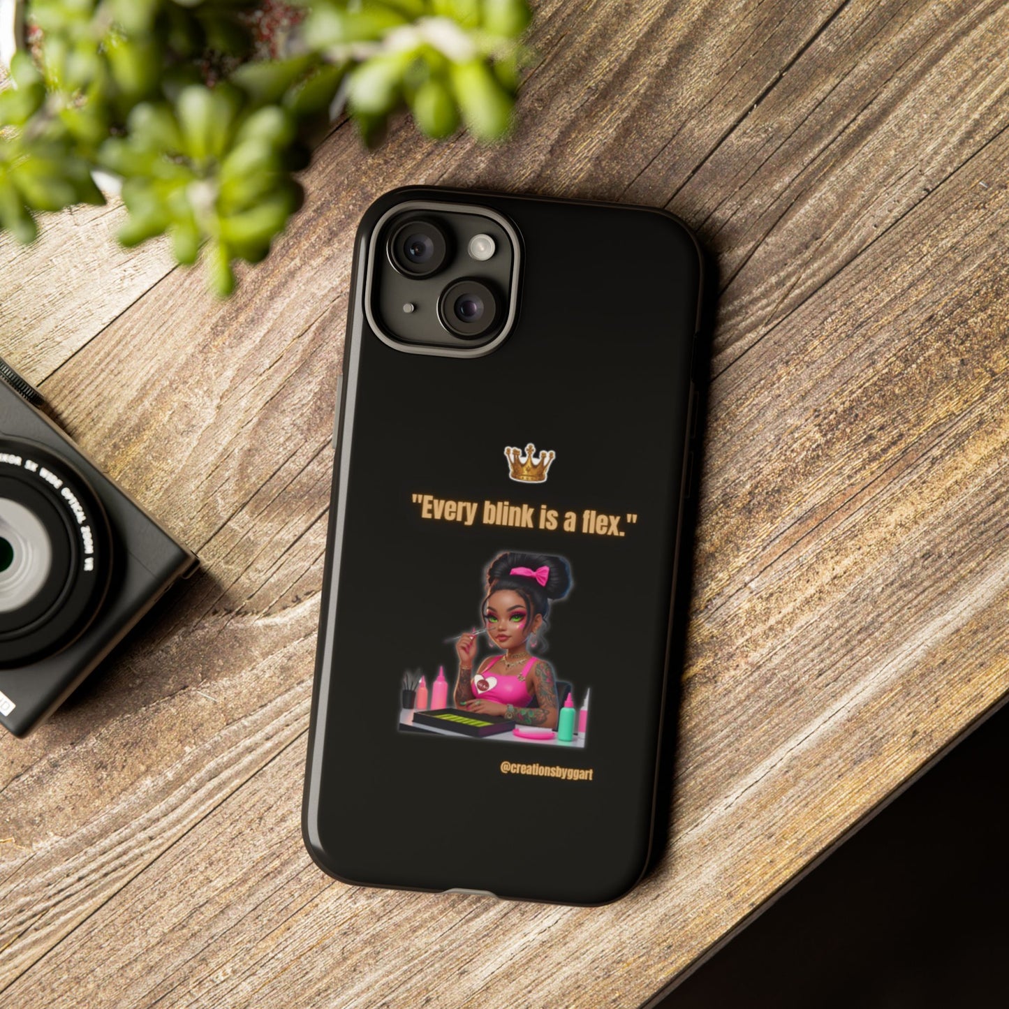 Fierce & Fabulous Phone Case, Inspirational Phone Cover, Makeup Lover Gift, Women Empowerment Accessory, Everyday Style