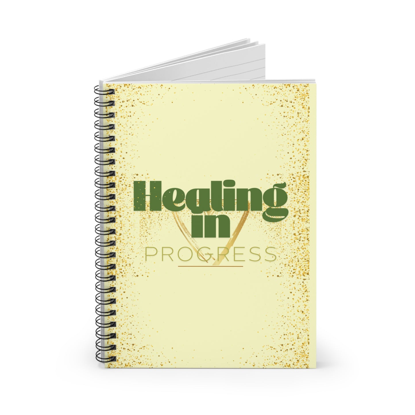 “Healing in Progress” Spiral Notebook – Inspirational Journal for Self-Care, Mindfulness & Creative Writing