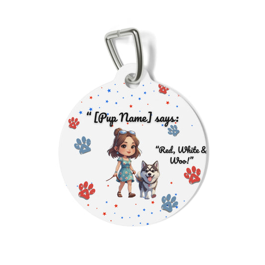 Custom Patriotic Dog Bandana | July 4th Pet Accessory, Personalized Collar for Celebrations and Events