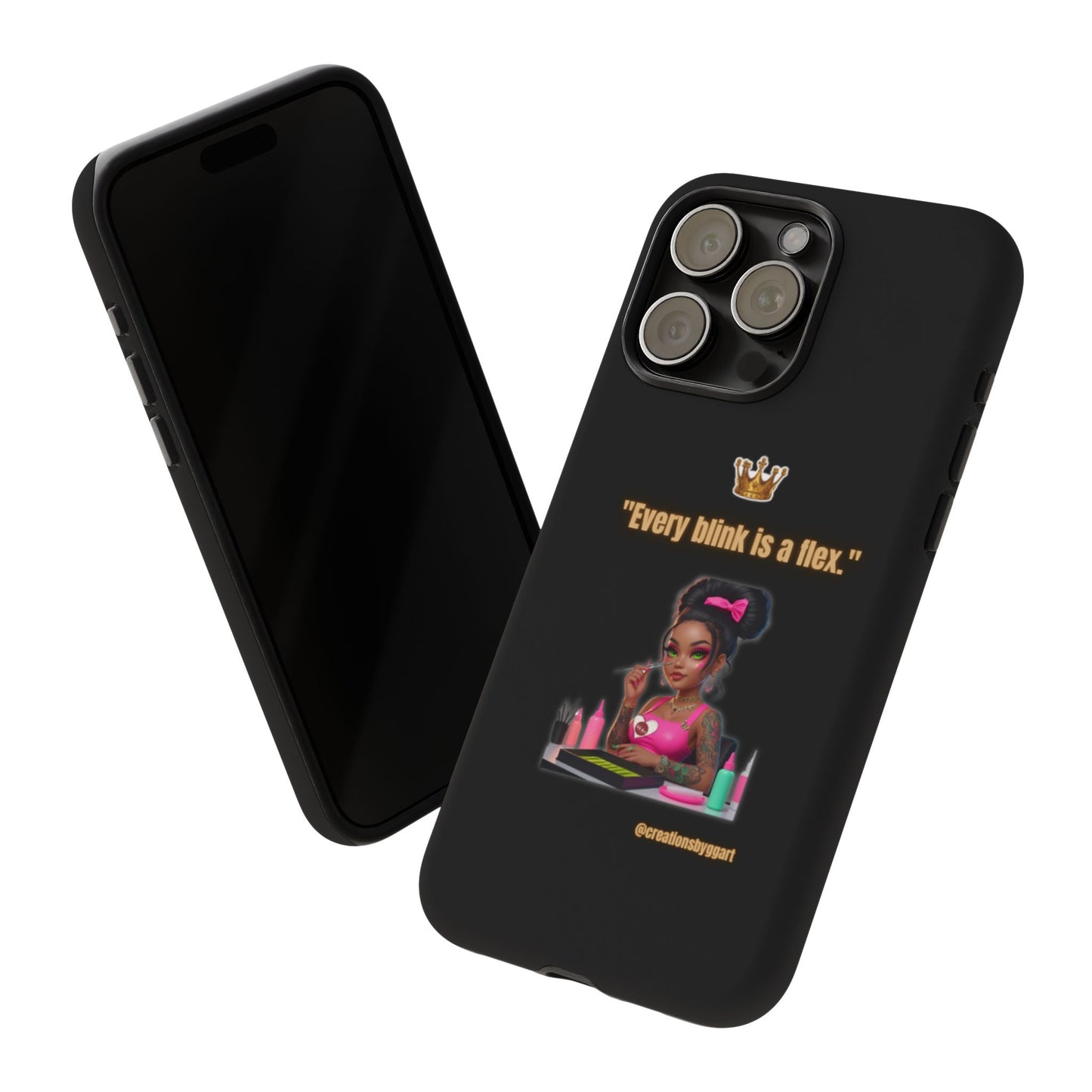 Fierce & Fabulous Phone Case, Inspirational Phone Cover, Makeup Lover Gift, Women Empowerment Accessory, Everyday Style