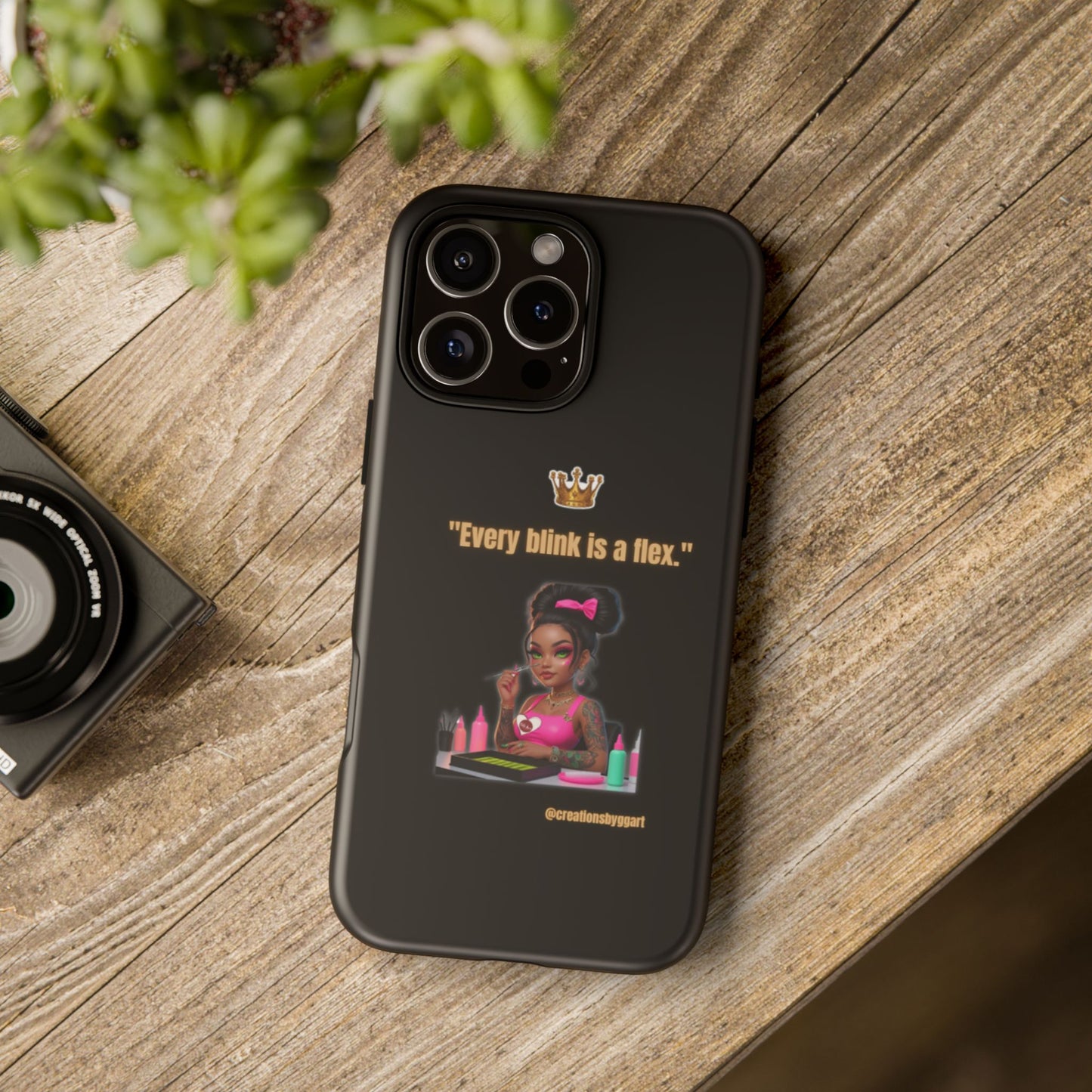 Fierce & Fabulous Phone Case, Inspirational Phone Cover, Makeup Lover Gift, Women Empowerment Accessory, Everyday Style
