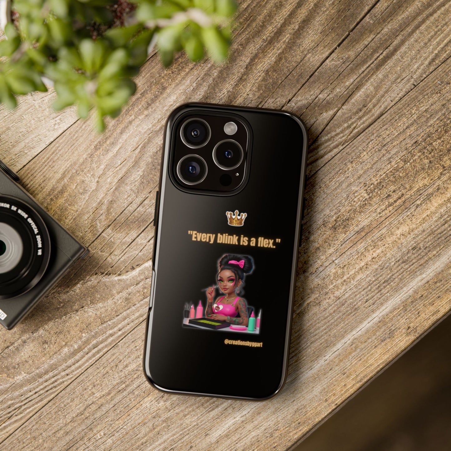 Fierce & Fabulous Phone Case, Inspirational Phone Cover, Makeup Lover Gift, Women Empowerment Accessory, Everyday Style