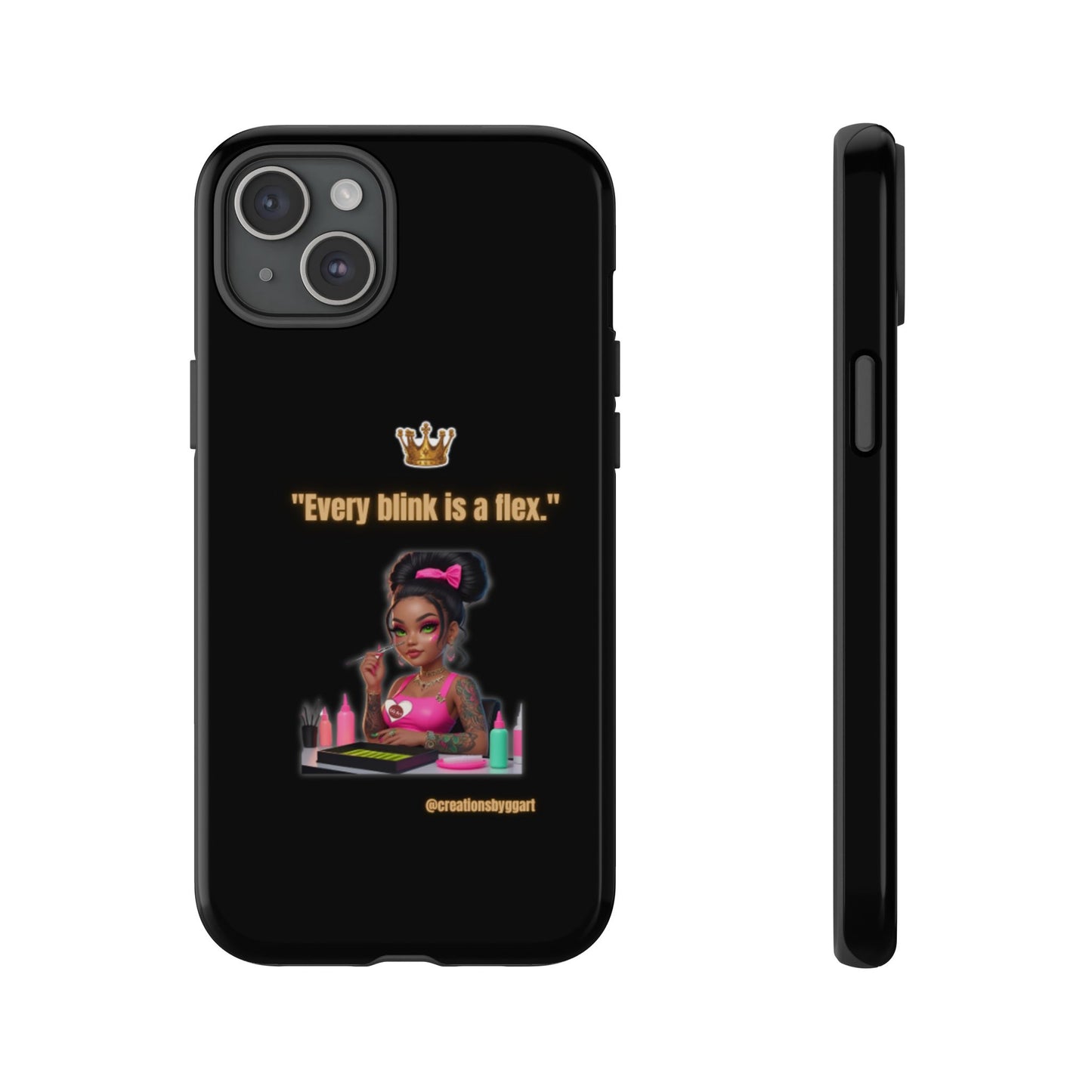 Fierce & Fabulous Phone Case, Inspirational Phone Cover, Makeup Lover Gift, Women Empowerment Accessory, Everyday Style