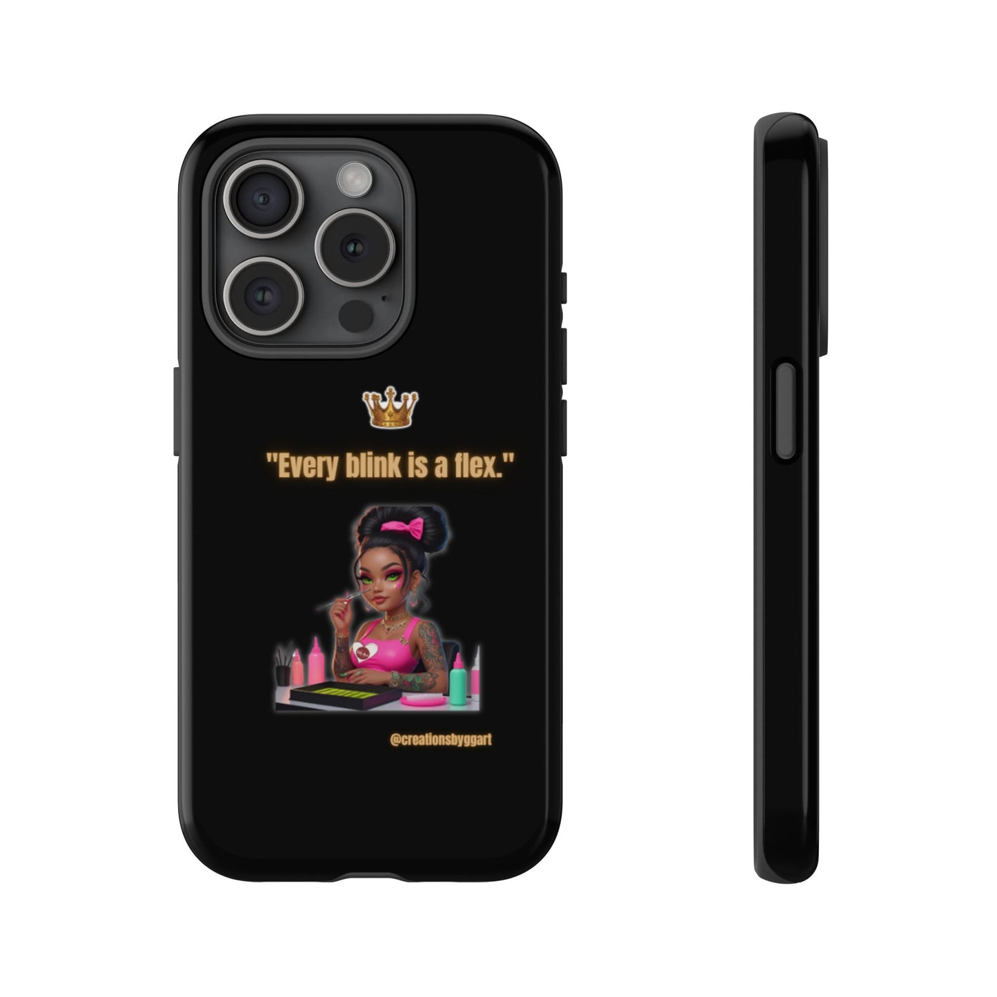 Fierce & Fabulous Phone Case, Inspirational Phone Cover, Makeup Lover Gift, Women Empowerment Accessory, Everyday Style