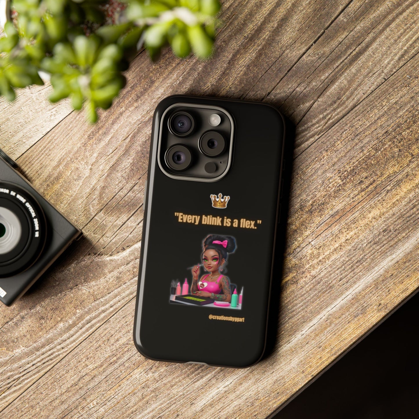 Fierce & Fabulous Phone Case, Inspirational Phone Cover, Makeup Lover Gift, Women Empowerment Accessory, Everyday Style