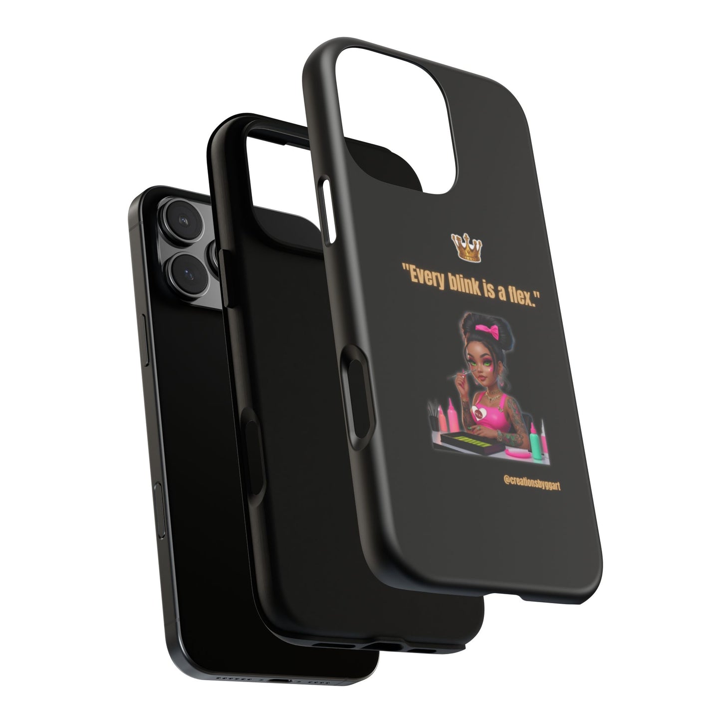 Fierce & Fabulous Phone Case, Inspirational Phone Cover, Makeup Lover Gift, Women Empowerment Accessory, Everyday Style