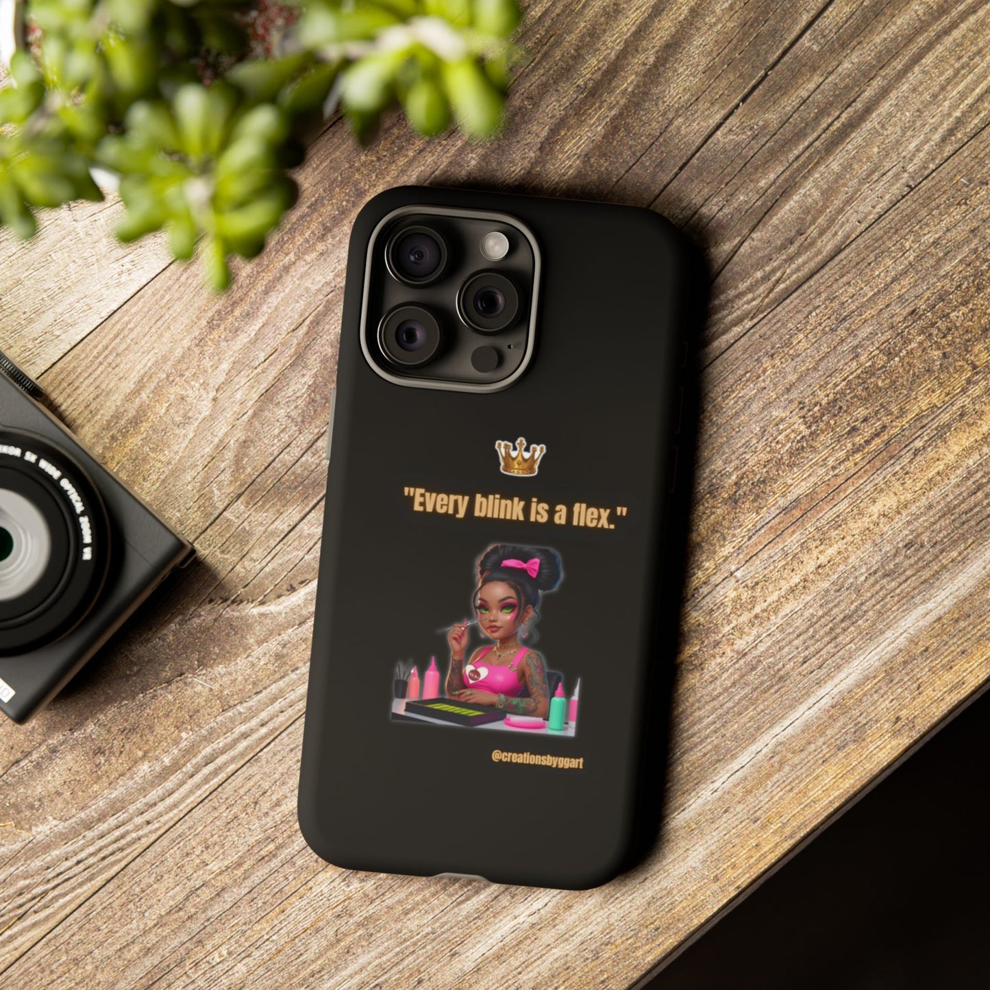 Fierce & Fabulous Phone Case, Inspirational Phone Cover, Makeup Lover Gift, Women Empowerment Accessory, Everyday Style