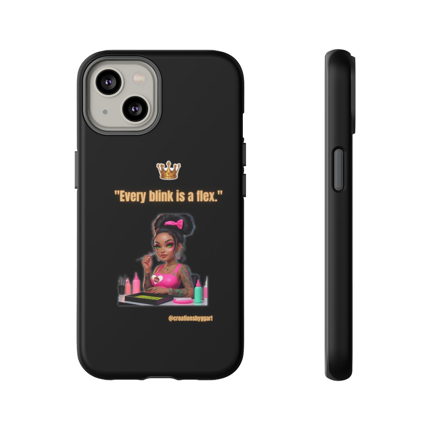 Fierce & Fabulous Phone Case, Inspirational Phone Cover, Makeup Lover Gift, Women Empowerment Accessory, Everyday Style