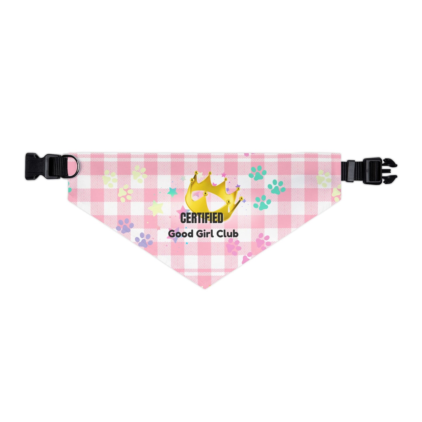 Certified Good Girl Club Dog Bandana – Cute Pet Collar Accessory, Stylish Gift for Dog Moms & Pup Fashion Lovers
