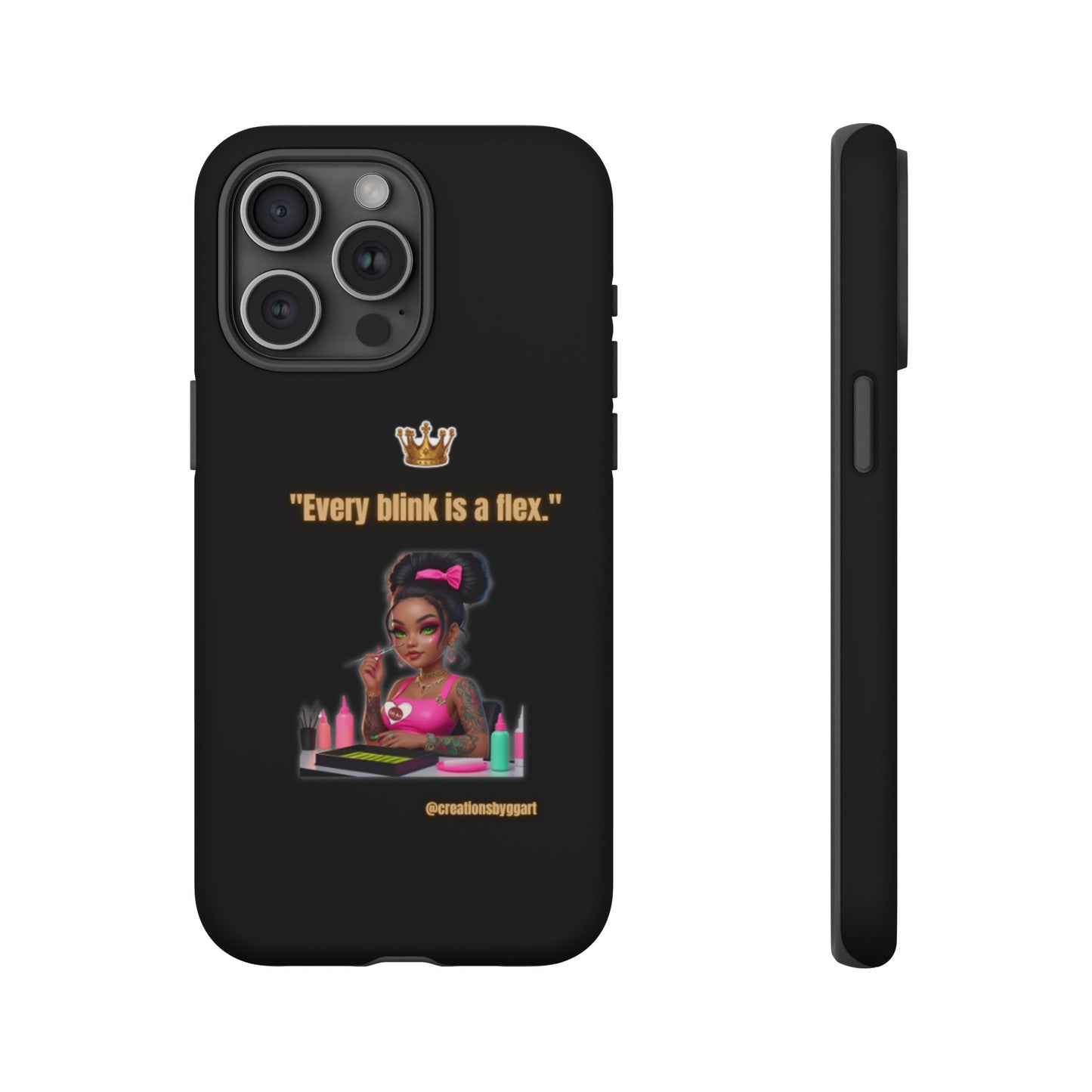 Fierce & Fabulous Phone Case, Inspirational Phone Cover, Makeup Lover Gift, Women Empowerment Accessory, Everyday Style