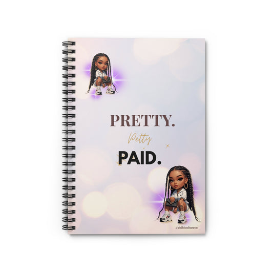 Pretty Paid Spiral Notebook - Stationery