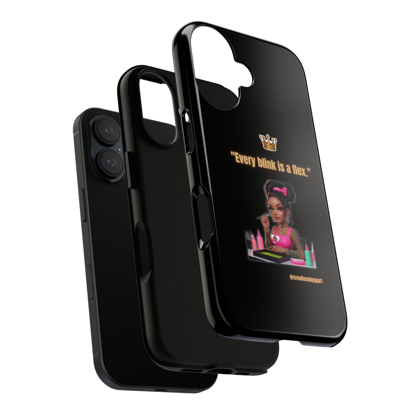 Fierce & Fabulous Phone Case, Inspirational Phone Cover, Makeup Lover Gift, Women Empowerment Accessory, Everyday Style