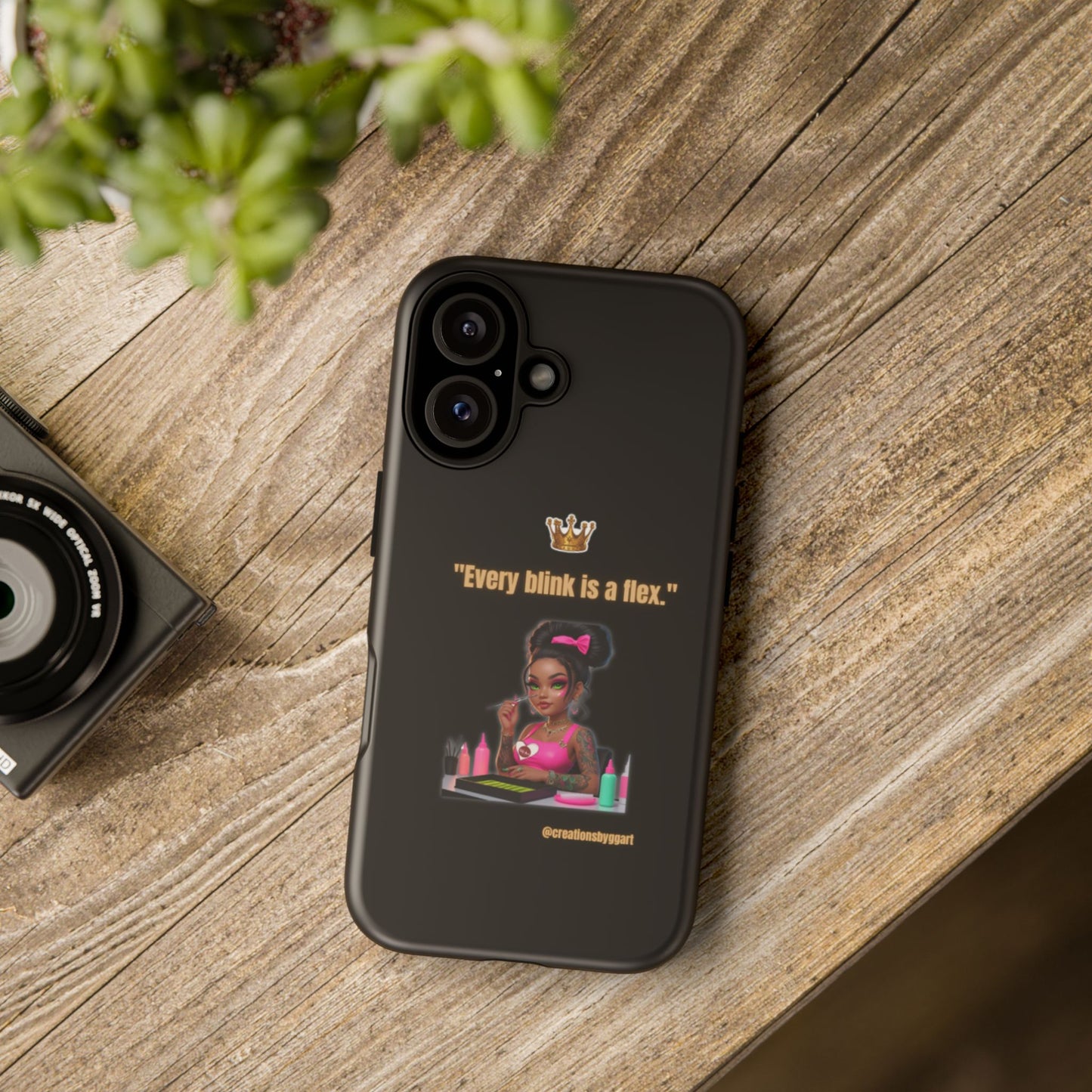 Fierce & Fabulous Phone Case, Inspirational Phone Cover, Makeup Lover Gift, Women Empowerment Accessory, Everyday Style