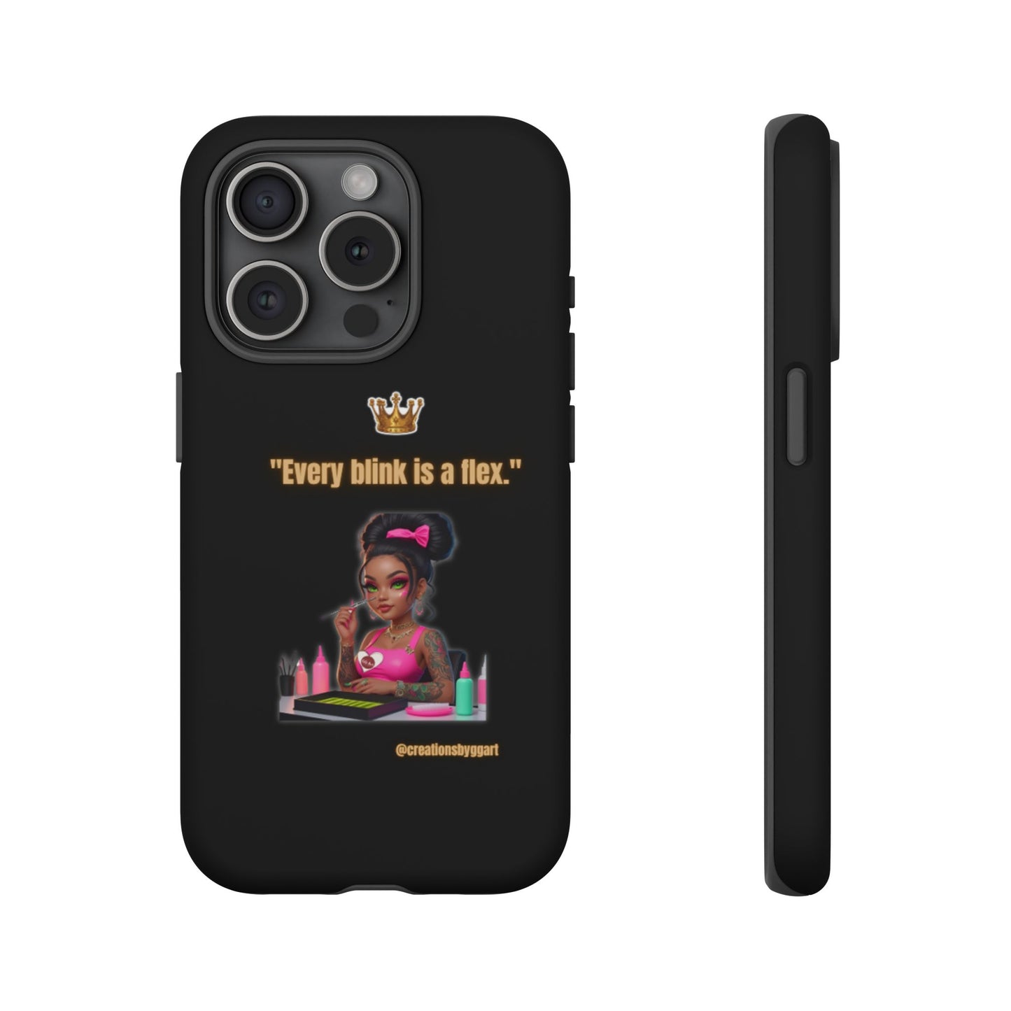 Fierce & Fabulous Phone Case, Inspirational Phone Cover, Makeup Lover Gift, Women Empowerment Accessory, Everyday Style
