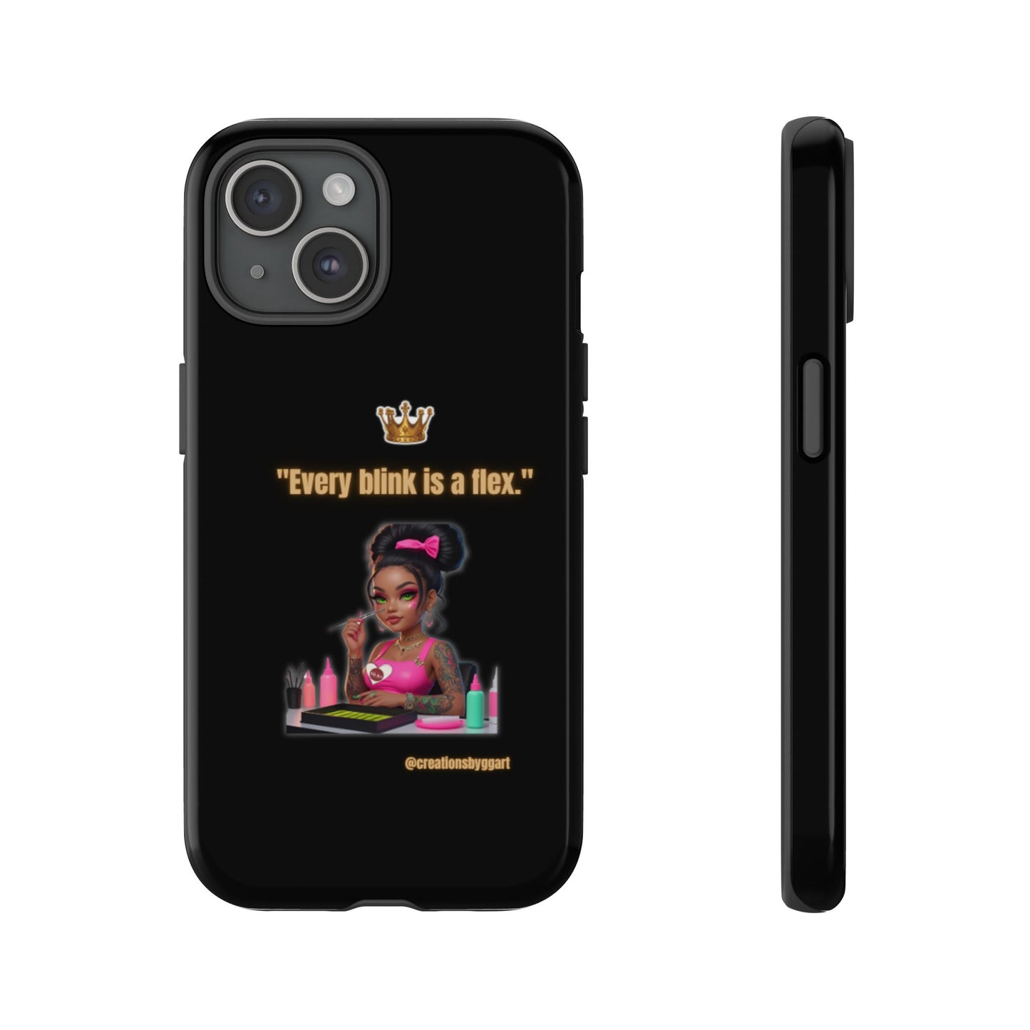 Fierce & Fabulous Phone Case, Inspirational Phone Cover, Makeup Lover Gift, Women Empowerment Accessory, Everyday Style